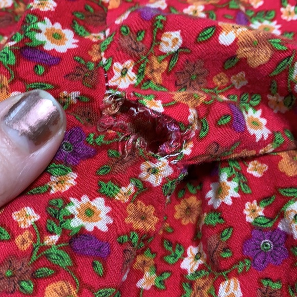 Boho BABE, floral, appliqué, deep V dress!! - Picture 10 of 11